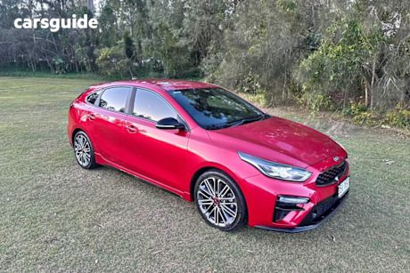 Red 2018 Kia Cerato Hatchback GT (turbo)