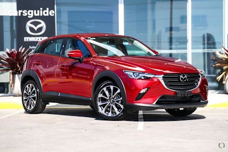 Red 2025 Mazda CX-3 Wagon G20 Evolve