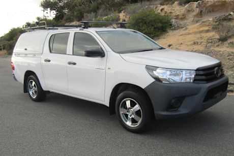 White 2020 Toyota Hilux Double Cab Pick Up Workmate