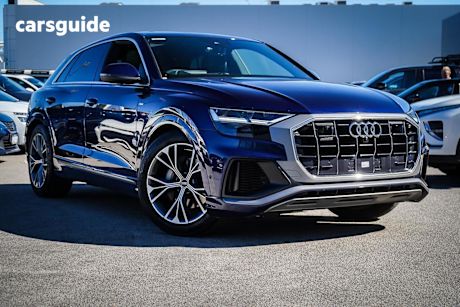 Blue 2022 Audi Q8 Wagon 50 TDI Quattro S Line Mhev