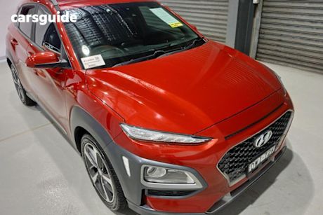 Red 2018 Hyundai Kona Wagon Highlander RED (awd)