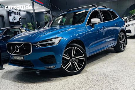 Blue 2018 Volvo XC60 Wagon D5 R-Design