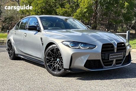 Grey 2022 BMW M3 Saloon