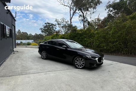 Black 2022 Mazda 3 Sedan G20 Touring