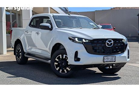White 2024 Mazda BT-50 Ute Tray GT 4X4