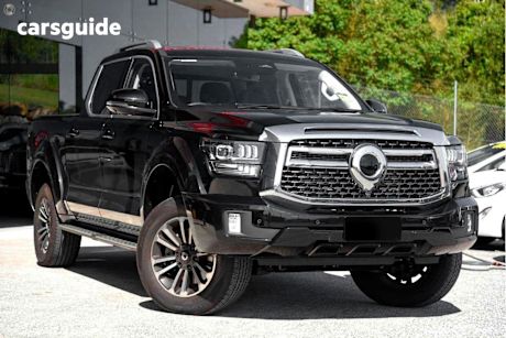 Black 2025 GWM Cannon Dual Cab Utility Ultra (4X4)