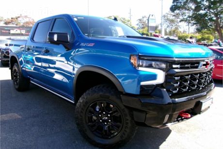 Blue 2023 Chevrolet Silverado Crew Cab Pickup 1500 ZR2