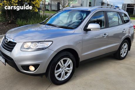 Silver 2010 Hyundai Santa FE Wagon Highlander Crdi (4X4)