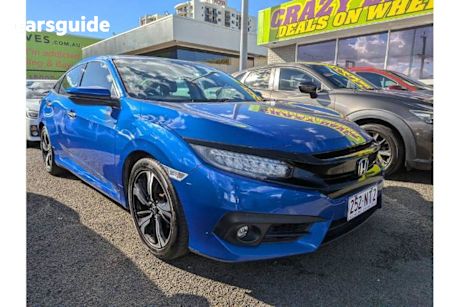 Blue 2016 Honda Civic Sedan RS F