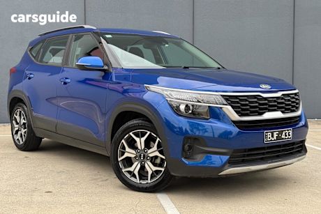 Blue 2020 Kia Seltos Wagon Sport (fwd)