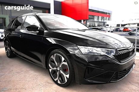 Black 2025 Skoda Octavia SUV RS F