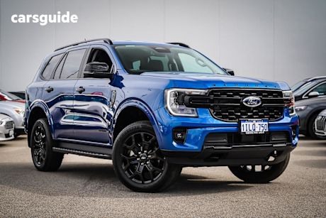 Blue 2024 Ford Everest Wagon Sport (4WD)