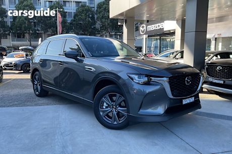 Grey 2024 Mazda CX-80 Wagon P50E Touring