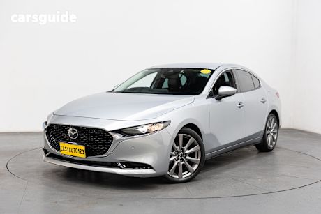 Silver 2020 Mazda 3 Sedan G25 GT