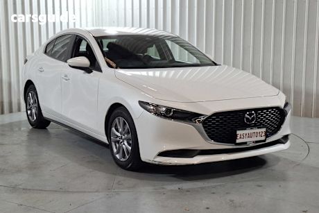 White 2019 Mazda 3 Sedan G20 Pure