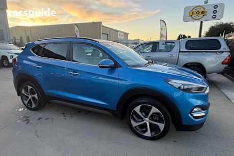 Blue 2015 Hyundai Tucson Wagon Highlander (awd)