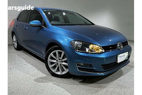Blue 2016 Volkswagen Golf Hatch 110TDI HIGHLINE F