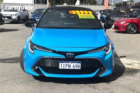 Blue 2022 Toyota Corolla Hatchback ZR Hybrid