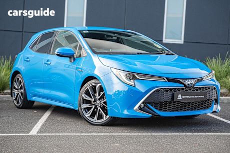 Blue 2020 Toyota Corolla Hatchback ZR Hybrid
