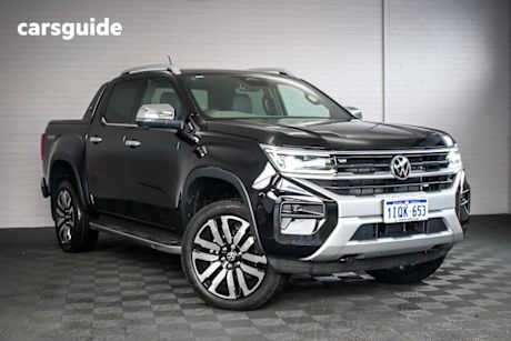 Black 2024 Volkswagen Amarok Dual Cab Utility Aventura TDI600 4Motion