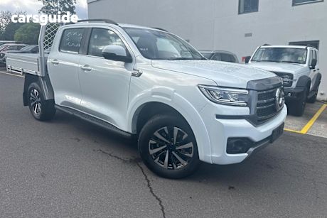 White 2025 GWM Cannon Dual Cab Chassis LUX (4X4)