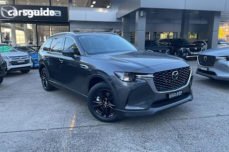 Grey 2025 Mazda CX-80 Wagon G40E Pure