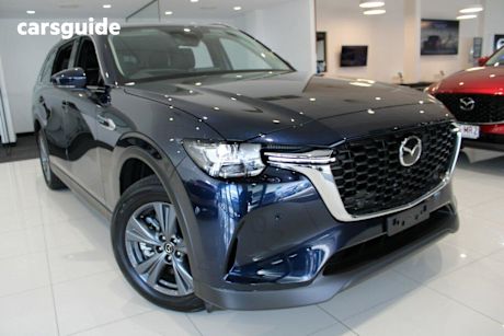 Blue 2025 Mazda CX-80 Wagon D50E Touring