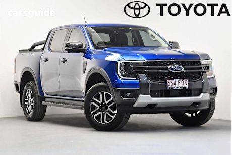 Blue 2022 Ford Ranger Ute Tray SPORT 4X4