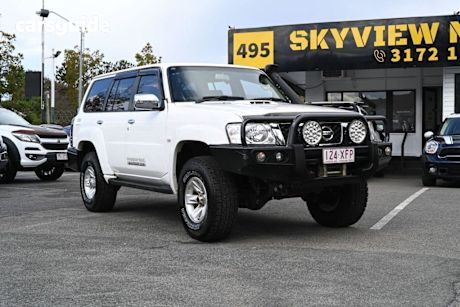 White 2015 Nissan Patrol Wagon Y61 GU 9 ST Wagon 7st 5dr Man 5sp 4x4 3.0DT