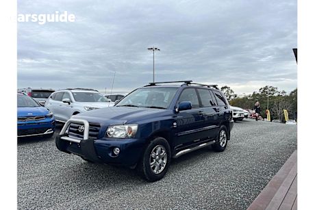 Blue 2004 Toyota Kluger SUV CVX 4WD