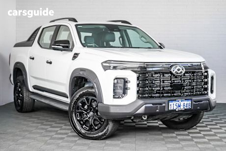 White 2024 LDV T60 Double Cab Utility MAX Mega TUB (4X4)