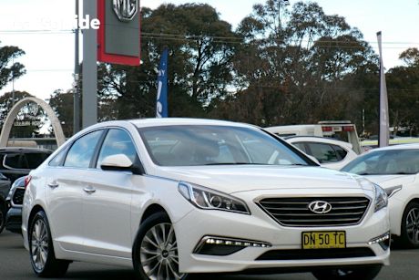 White 2015 Hyundai Sonata Sedan Elite