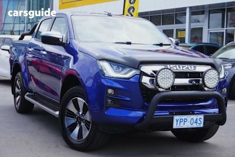 Blue 2022 Isuzu D-MAX Crew Cab Utility LS-U (4X4)