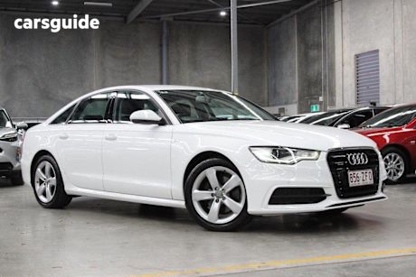 White 2013 Audi A6 Sedan 2.8 FSI Quattro