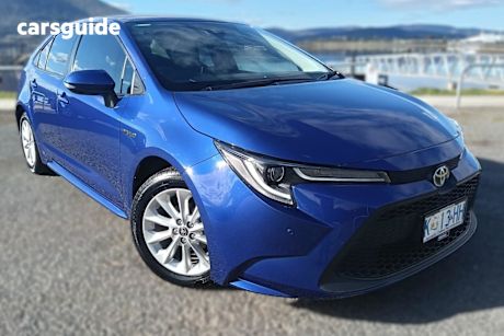 Blue 2022 Toyota Corolla Sedan SX Hybrid