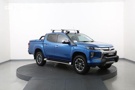 Blue 2019 Mitsubishi Triton Double Cab Pick Up GLS (4X4) Premium
