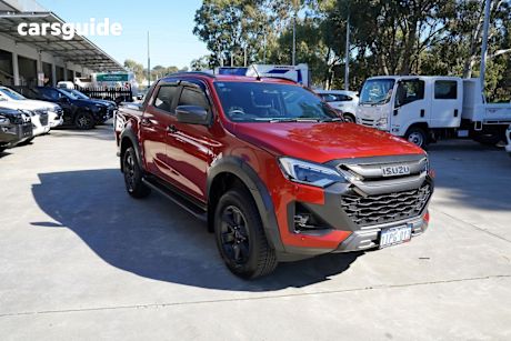 Orange 2025 Isuzu D-MAX Crew Cab Utility X-Terrain (4X4)