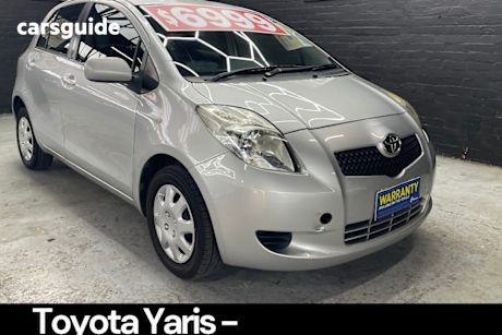 Grey 2007 Toyota Yaris Hatchback Yr