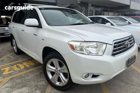 White 2009 Toyota Kluger Wagon Grande (fwd)