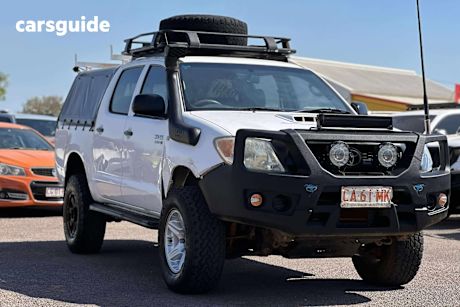 White 2009 Toyota Hilux Dual Cab Pick-up Sr5 (4X4)