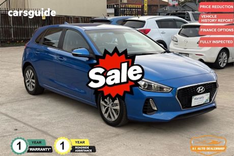 Blue 2017 Hyundai I30 Hatchback Active