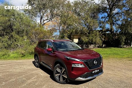 Red 2024 Nissan X-Trail Wagon TI (4WD) E-Power (hybrid)