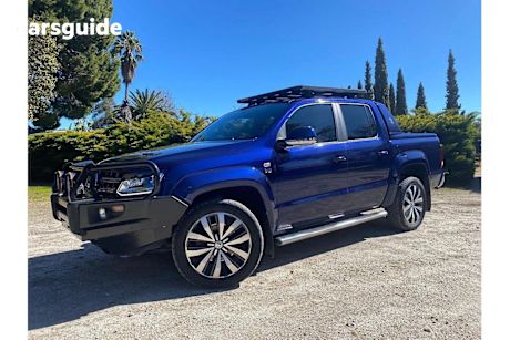 Blue 2021 Volkswagen Amarok Ute Tray TDI580 AVENTURA 4X4