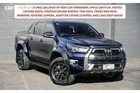 Blue 2022 Toyota Hilux Double Cab Pick Up Rogue (4X4)