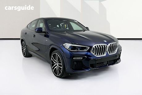 Blue 2020 BMW X6 Coupe Xdrive30D M Sport
