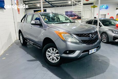 Grey 2012 Mazda BT-50 Dual Cab Utility Gt (4X4)