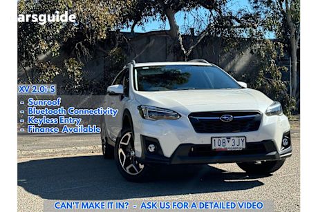 White 2019 Subaru XV Hatch 2.0I-S 4WD