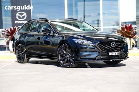 Black 2024 Mazda 6 Wagon G35 GT SP