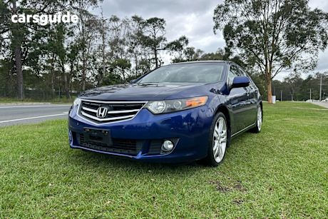 Blue 2008 Honda Accord Euro Sedan Luxury Navi