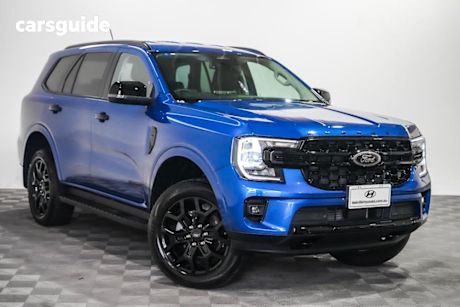 Blue 2024 Ford Everest Wagon Sport (4WD)